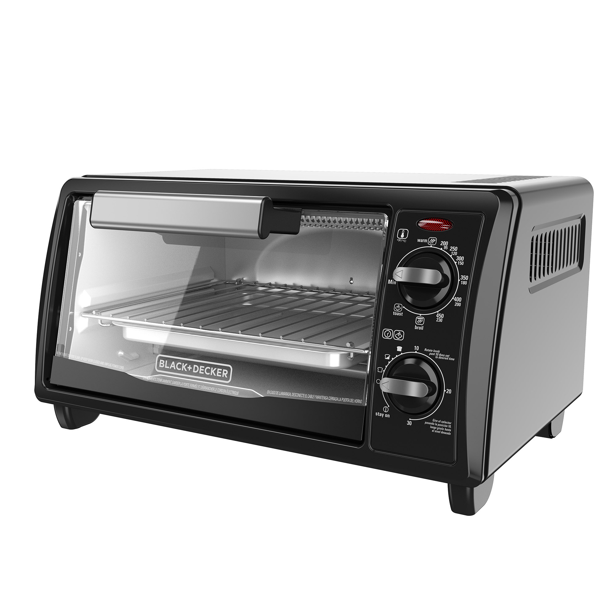 Black shop oven toaster